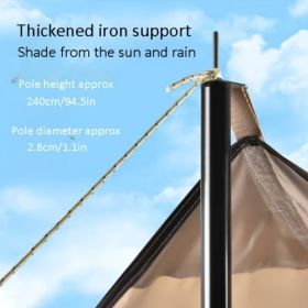 (FST-ZQ-041)Ordinary 3*4m RV Outdoor Tent Shade Portable Camping Sunscreen Rainproof Vinyl Canopy